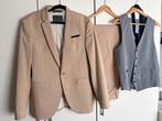 Compleet pak Merk Zara, Ophalen of Verzenden, Zo goed als nieuw, Maat 46 (S) of kleiner, Beige