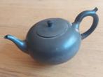 Tinnen theepot met houten handvat., Antiek en Kunst, Antiek | Tin, Ophalen of Verzenden