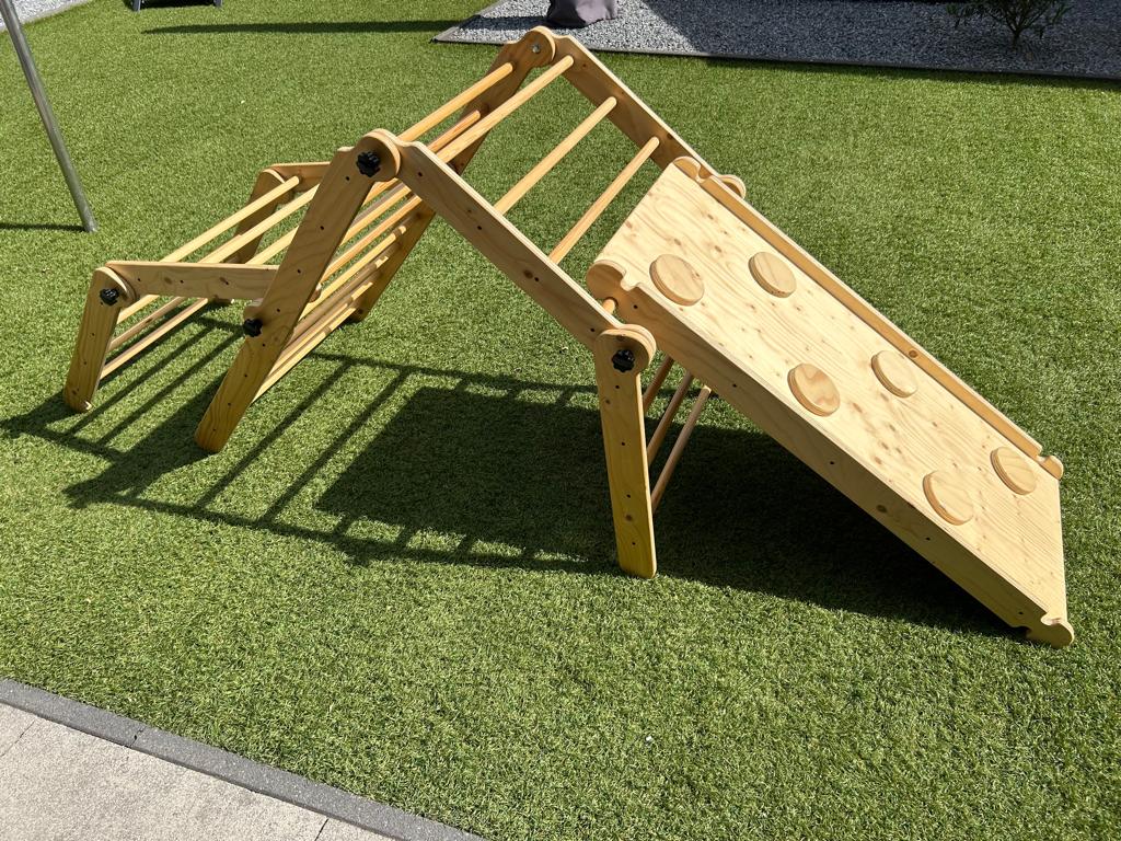 Opvouwbaar binnen/buiten klimrek, Kinderen en Baby's, Speelgoed | Houten speelgoed, Ophalen, Zo goed als nieuw, Overige typen