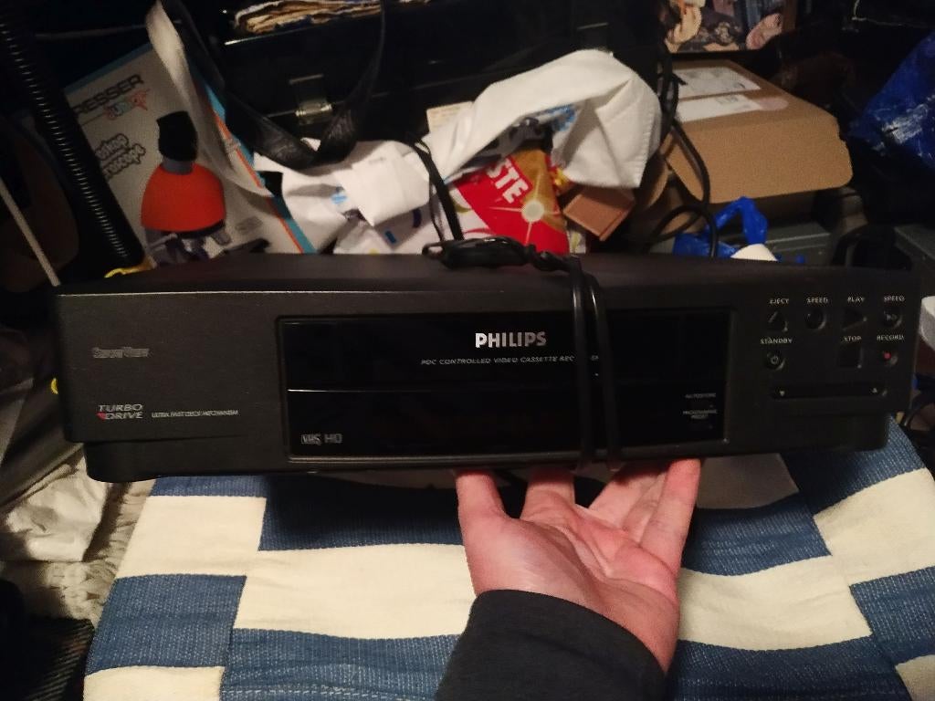Philips VR247/03 Videocassetterecorder, Ophalen of Verzenden, Gebruikt