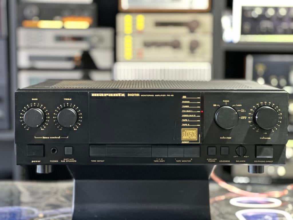 Marantz PM-45 Versterker – Zwart – Vintage Kwaliteit, Overige merken, Marantz, Marantz, MP3-aansluiting