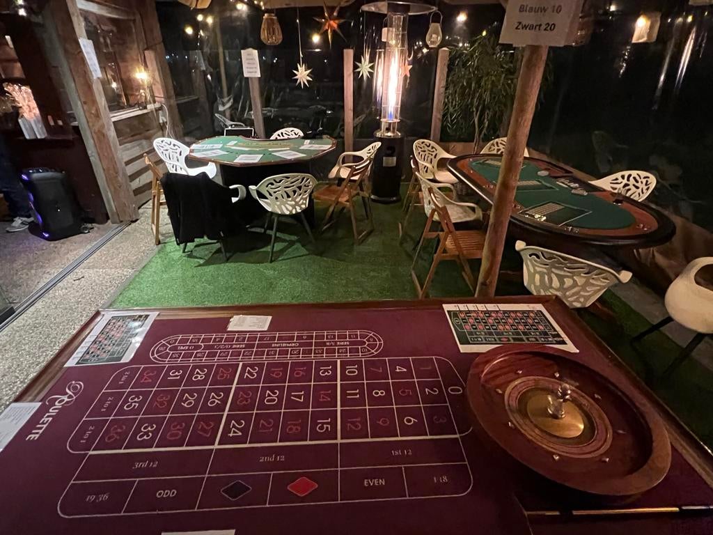 Casino op Locatie: Roulette, Poker en Blackjack tafels, Contacten en Berichten