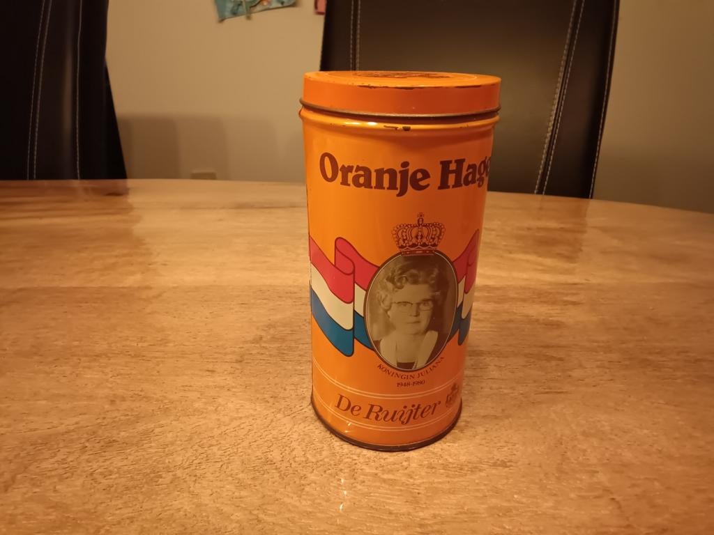 De Ruijter Oranje Hages blik Koningin Beatrix Juliana, Verzamelen, Ophalen of Verzenden