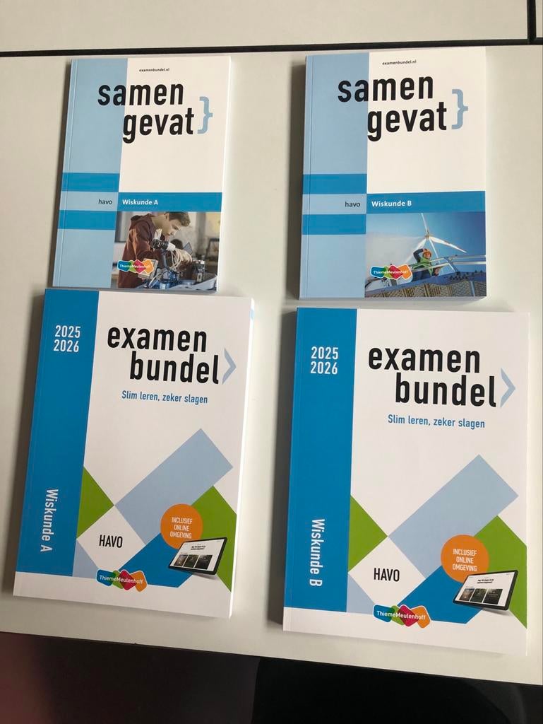HAVO Wiskunde A/B Examenbundel & samengevat, Ophalen of Verzenden, Beta, Nieuw, Overige niveaus