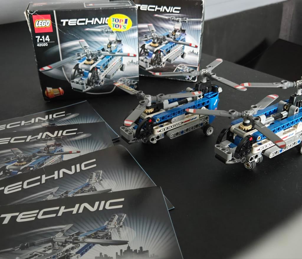 Lego Technic 42020 Twin-Rotor Helicopter, Ophalen, Lego, Compleet, Zo goed als nieuw