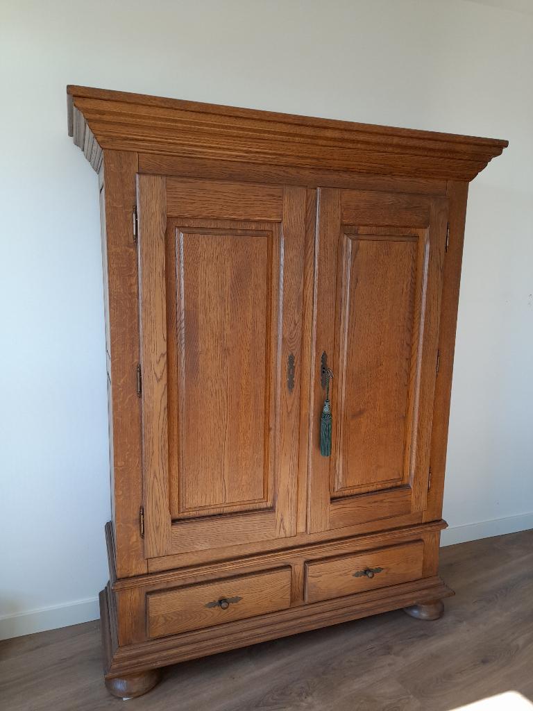 Eiken Kast, Ophalen, Gebruikt, Eikenhout, 25 tot 50 cm