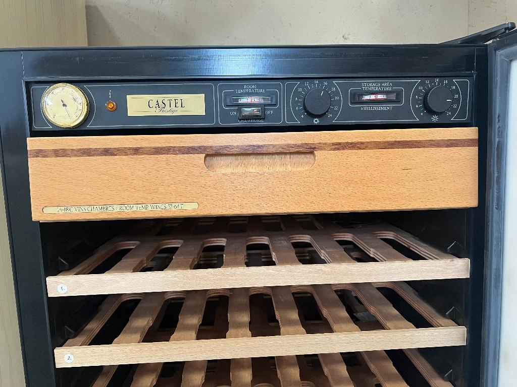 Vintage wijn koelkast Castel Prestige, Witgoed en Apparatuur, Koelkasten en IJskasten, Zonder vriesvak, 200 liter of meer, 60 cm of meer