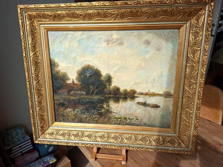 Zeer Oud Schilderij, Antiek en Kunst, Kunst | Schilderijen | Klassiek, Ophalen