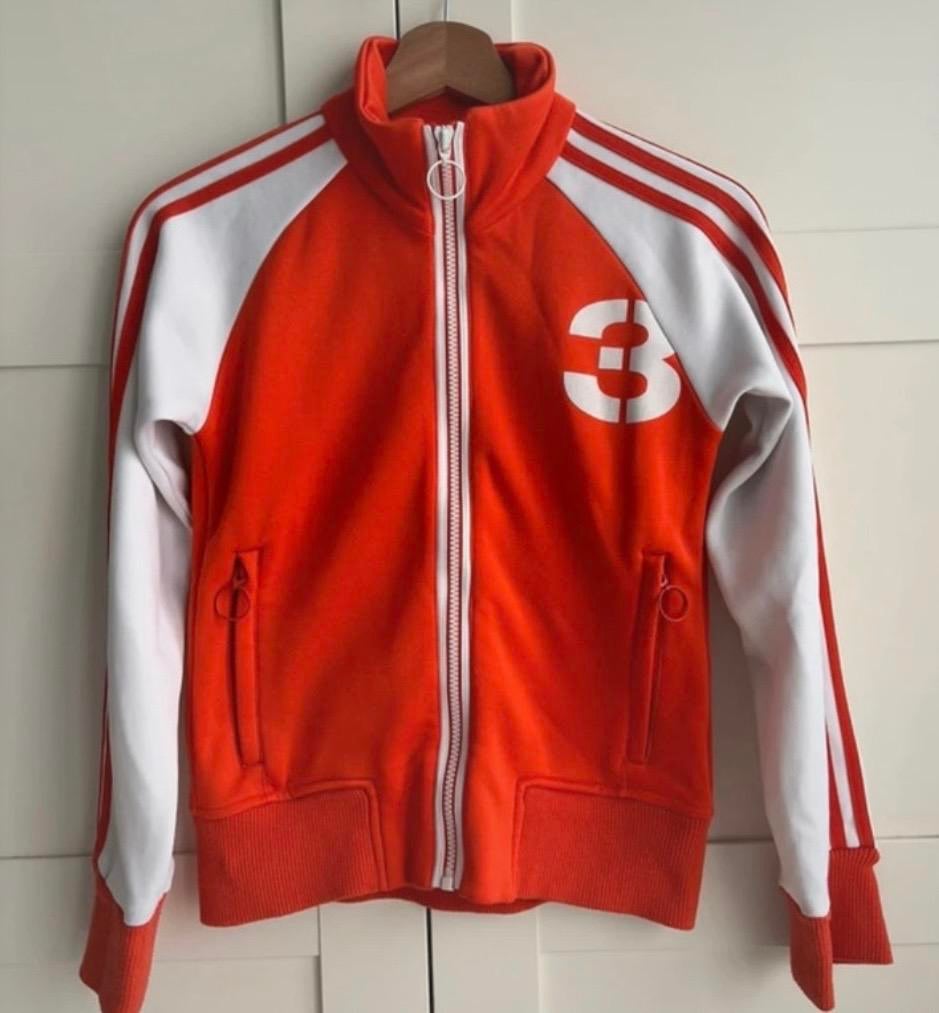 Adidas Oranje Dames Jack / Vest, Ophalen of Verzenden, Zo goed als nieuw, Maat 34 (XS) of kleiner, Oranje