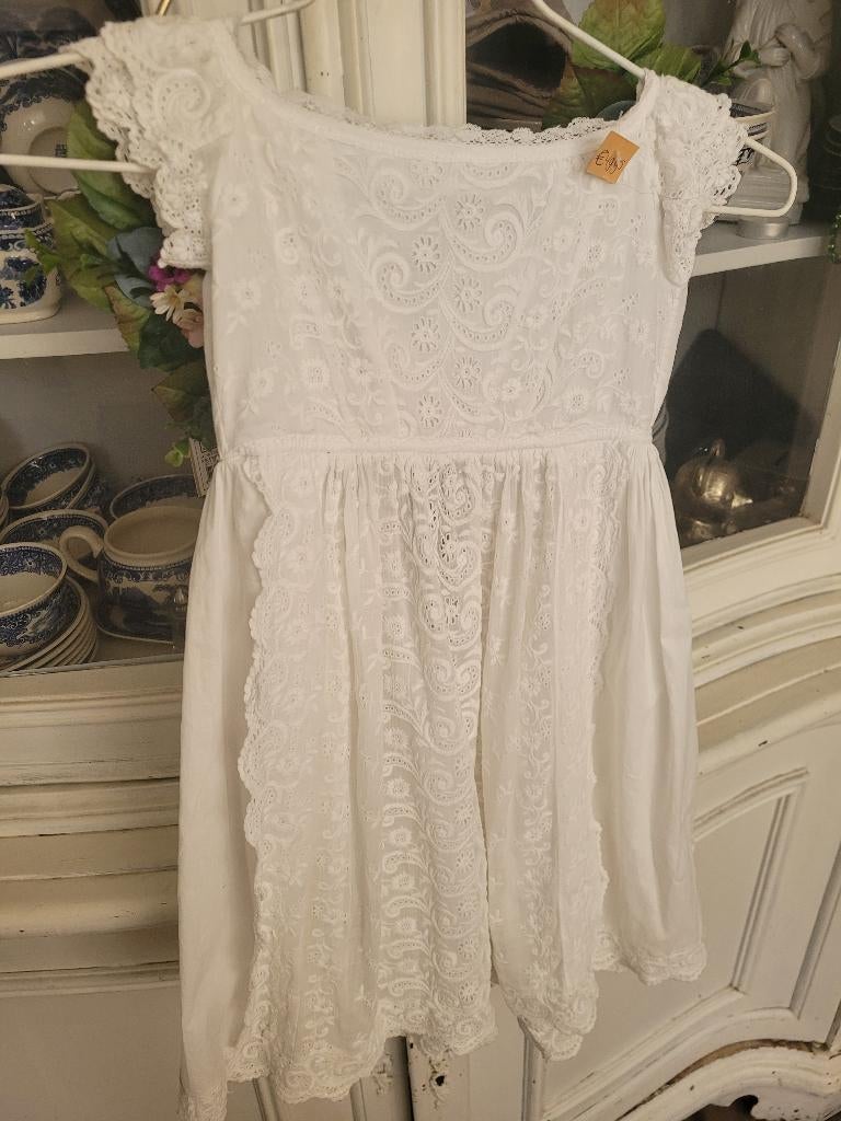 bijna antiek kinder jurkje, poppen jurkje, Antiek en Kunst, Antiek | Kleding en Accessoires, Ophalen of Verzenden, Kinderen