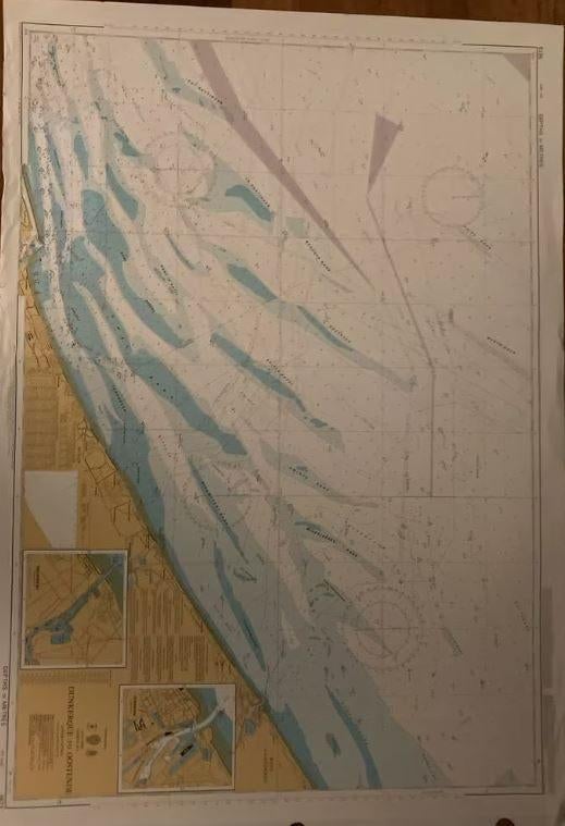 Zeekaarten & rivieren Nederland, UK, Duitsland en Denemarken, Ophalen of Verzenden, Gebruikt, Overige typen