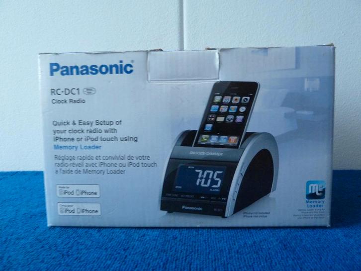 Panasonic RC-DC1 Clock Radio for iPhone / iPod, Dual Alarm, Audio, Tv en Foto, Mp3-spelers | Apple iPod, Classic, 40 GB en meer