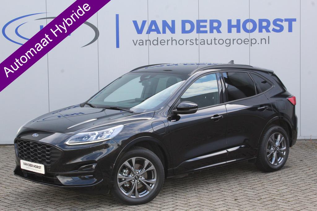 Ford Kuga 2.5-225pk Plug-in Hybrid ST-Line X. Hybride rijden, Auto's, Ford, 12 maanden, Gebruikt, Zwart, 4 cilinders