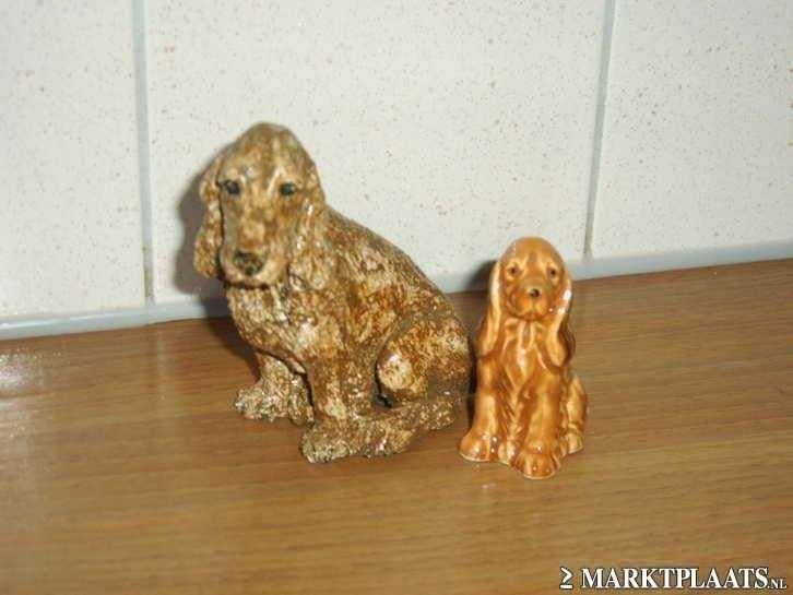 Honden beeldjes, Ophalen of Verzenden, Zo goed als nieuw, Hond of Kat, Opgezet dier