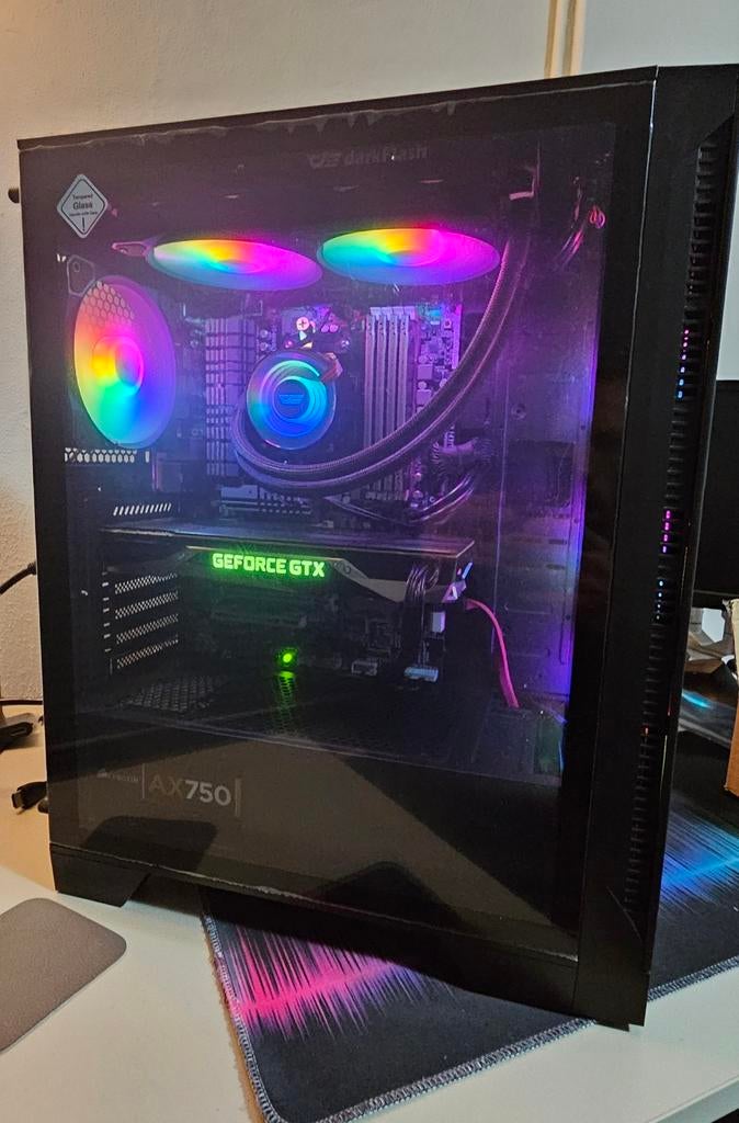 AMD FX-9590 5Ghz/32GB-Ram/GTX 1080/1.14TB EVO SSD/Win10, Computers en Software, Desktop Pc's, Zo goed als nieuw, 4 Ghz of meer