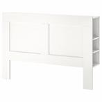 IKEA Brimnes hoofdeinde, Huis en Inrichting, Slaapkamer | Bedden, Wit, Tweepersoons, Zo goed als nieuw, Hout