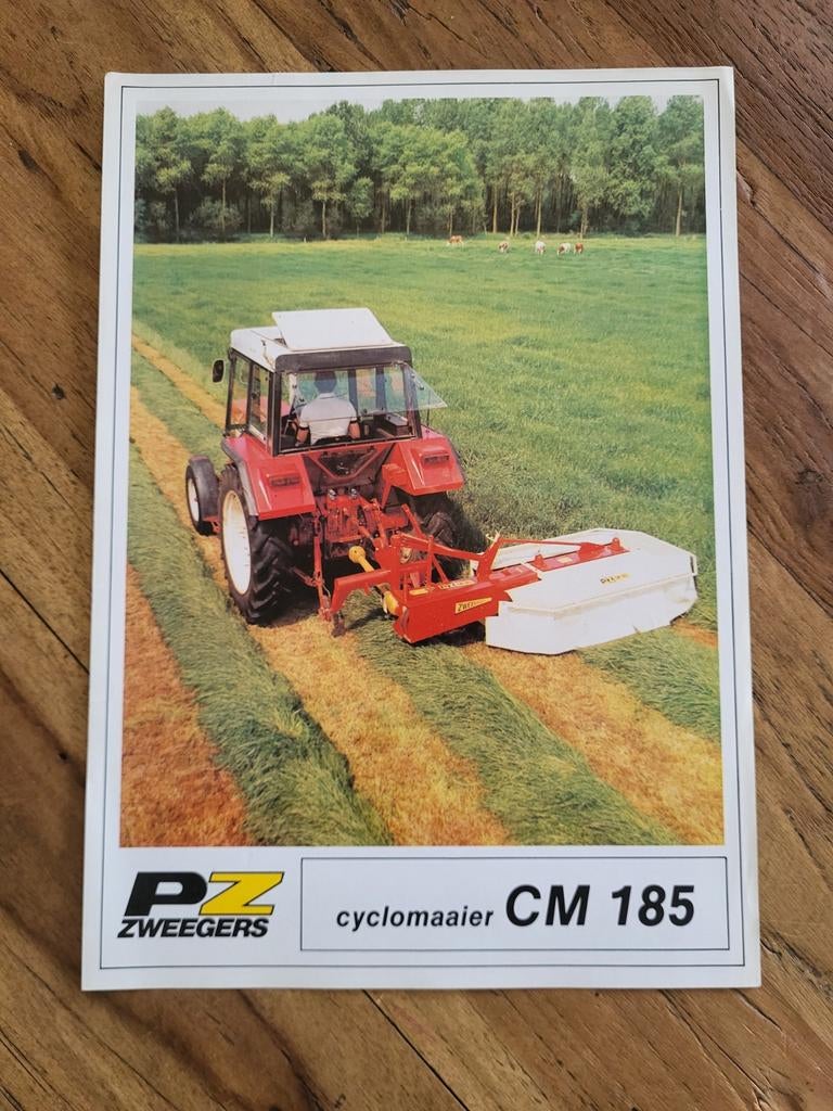 Tractor folder PZ Zweegers CM 185 cyclomaaier, Boeken, Catalogussen en Folders, Ophalen of Verzenden