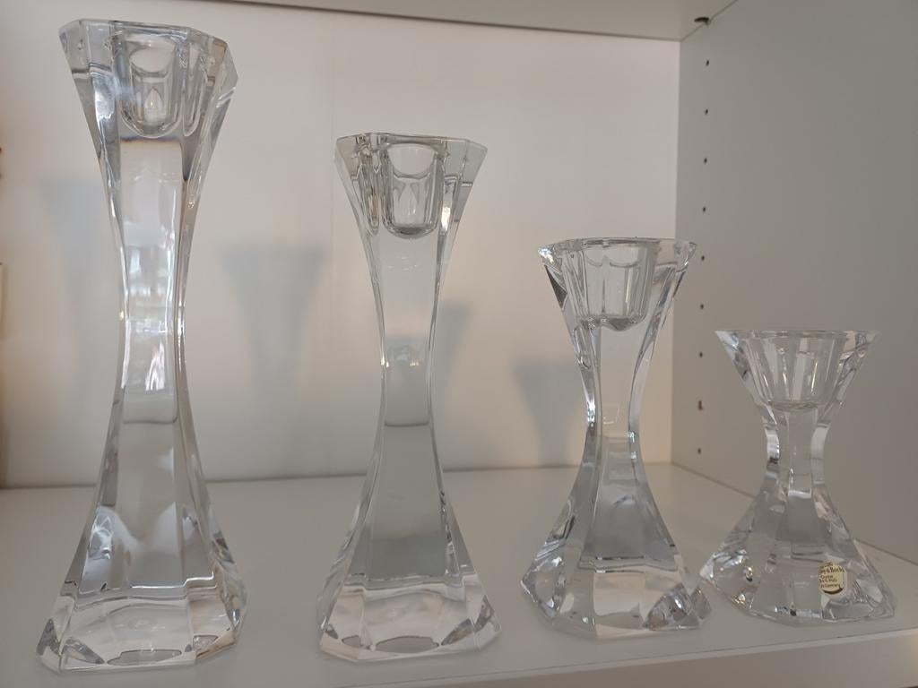 Kristallen kandelaars Villeroy en Boch, Antiek en Kunst, Ophalen of Verzenden