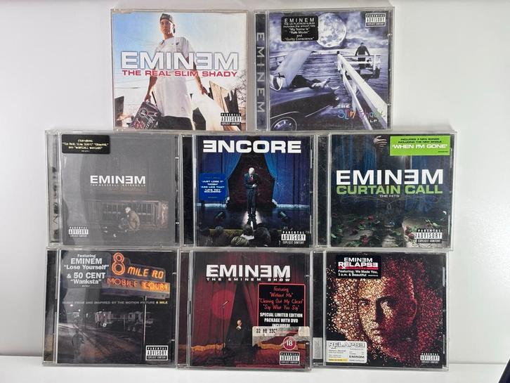 Eminem CD collectie - 8 albums, Cd's en Dvd's, Cd's | Hiphop en Rap, Zo goed als nieuw, 2000 tot heden, Ophalen of Verzenden