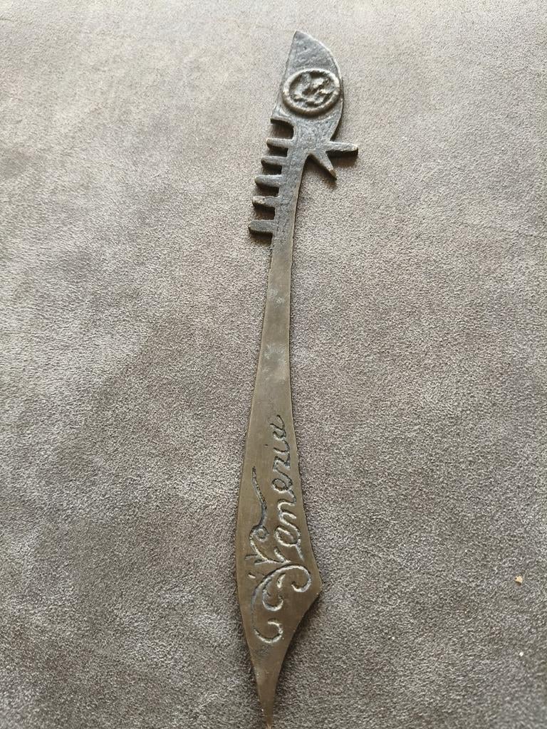 Vintage Venezia briefopener - Gondel Design, Ophalen of Verzenden