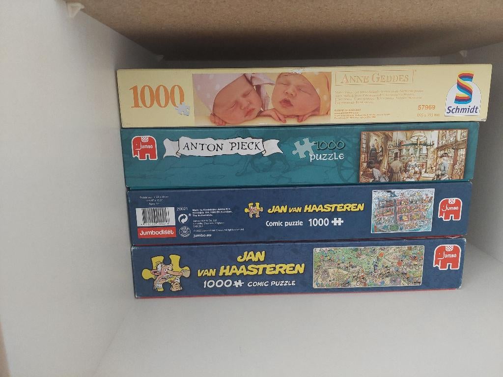 Puzzels 1000 stukjes, Ophalen, 500 t/m 1500 stukjes, Zo goed als nieuw, Legpuzzel