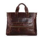 Leren aktetas donkerbruin vintage laptoptas 15 inch nieuw, Ophalen of Verzenden, 15 inch, Nieuw, Aktetas