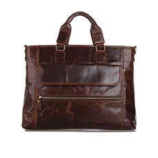 Leren aktetas donkerbruin vintage laptoptas 15 inch nieuw, Computers en Software, Laptoptassen, Nieuw, Aktetas, 15 inch, Ophalen of Verzenden
