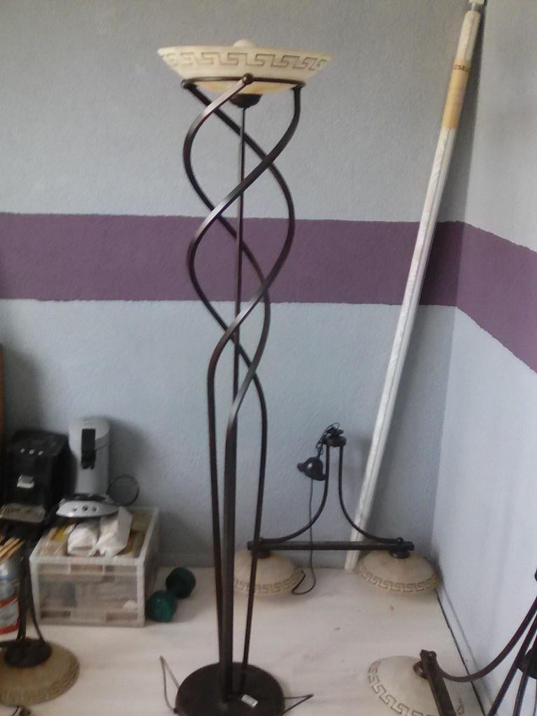 staande vloer lamp, Ophalen, Gebruikt, Glas, 150 tot 200 cm