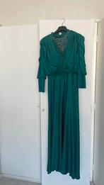 Elegante smaragdgroene galajurk met kralen, Kleding | Dames, Gelegenheidskleding, Ophalen of Verzenden, Zo goed als nieuw, Maat 38/40 (M)
