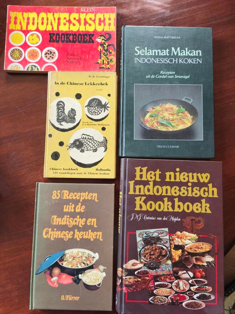 Diverse Aziatische Kookboeken: Indonesisch & Chinees, Boeken, Kookboeken, Gelezen, Hoofdgerechten, Azië en Oosters, Ophalen of Verzenden