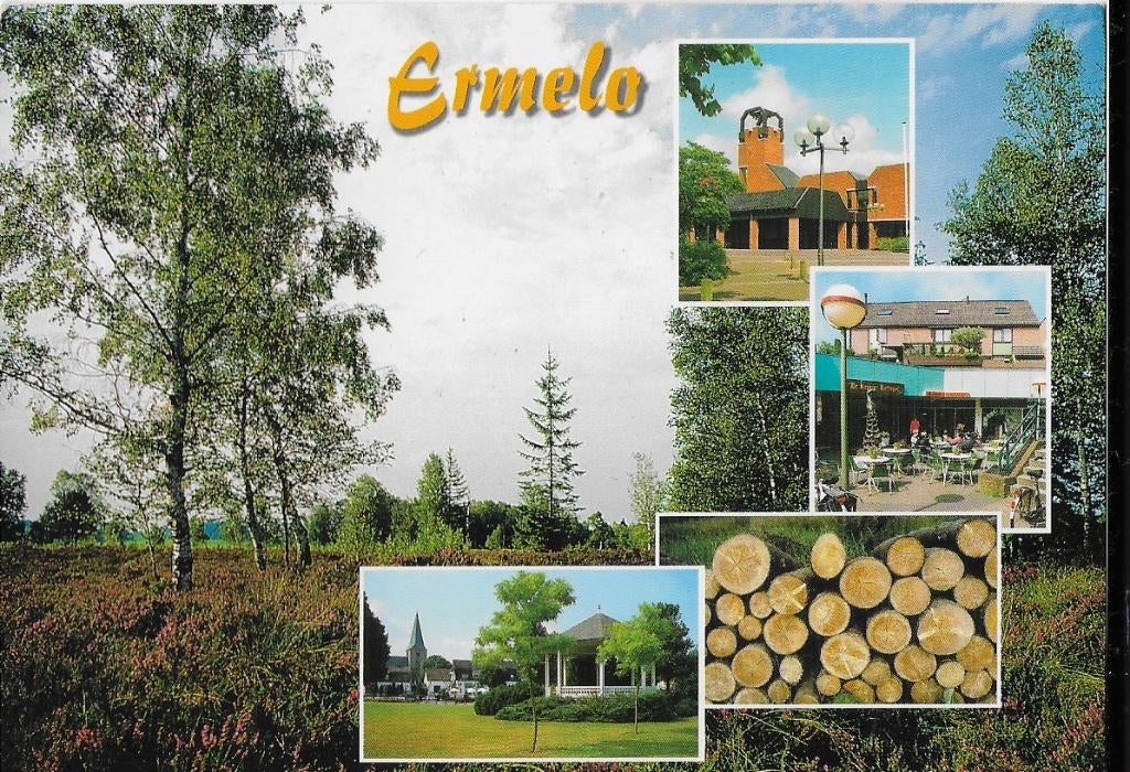 Ermelo ongelopen ansichtkaart ( a523 ), Ophalen of Verzenden, 1940 tot 1960, Ongelopen, Gelderland