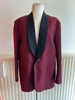 Wijnrood Smoking Colbert Maat 58, Kleding | Heren, Kostuums en Colberts, Ophalen of Verzenden, Gedragen, Maat 56/58 (XL), Rood