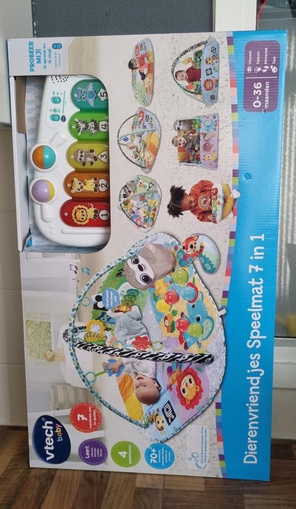 VTech Baby Dierenvriendjes Speelmat 7-in-1 - Nieuw!, Ophalen of Verzenden, Nieuw, 0 tot 6 maanden