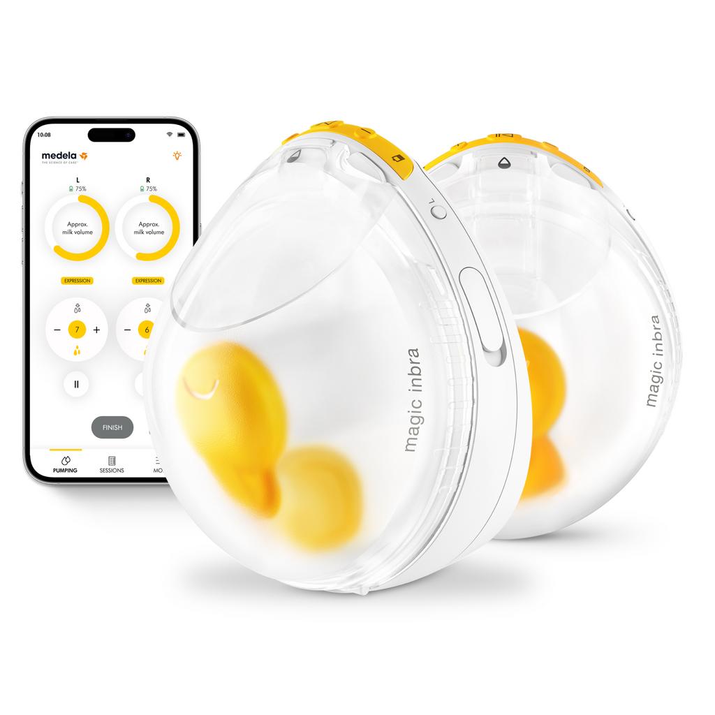 Medela Magic InBra - Dubbele draagbare borstkolf, Kinderen en Baby's, Babyvoeding en Toebehoren, Ophalen of Verzenden, Zo goed als nieuw