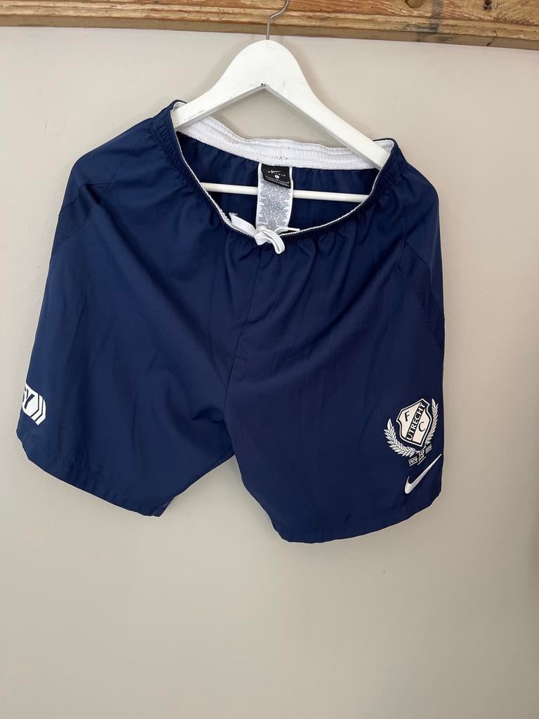 FC Utrecht Voetbalbroekje - Blauw - Maat L, Sport en Fitness, Voetbal, Maat L, Ophalen of Verzenden, Gebruikt, Broek