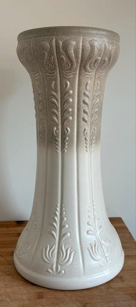 Vintage keramieken plantenzuil W. Germany, 45 cm hoog, Antiek en Kunst, Antiek | Keramiek en Aardewerk, Ophalen