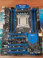 MSI X79A-GD45 8D moederbord met Intel i7 3820 CPU, Gebruikt, DDR3, Ophalen of Verzenden, ATX