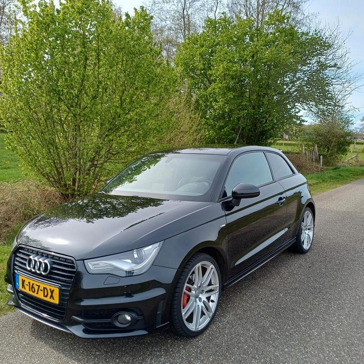Audi A1 2x s line, Auto's, Audi, Particulier, A1, Benzine, Handgeschakeld, Zwart, Leder en Stof, Ophalen