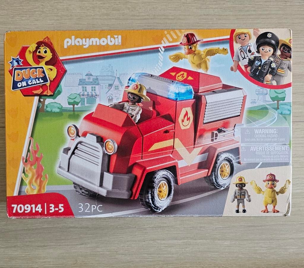 Playmobil Duck on Call Brandweerwagen/Ambulance, Ophalen of Verzenden, Zo goed als nieuw, Complete set