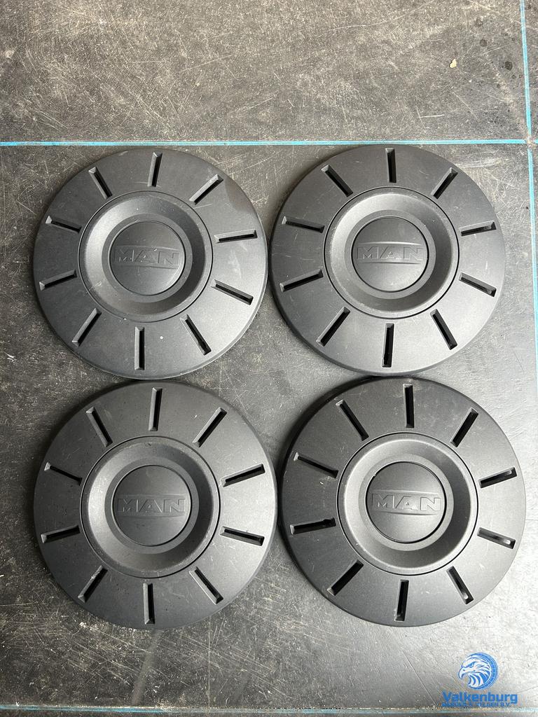 ORIGINELE MAN TGE naafkap naafdop wieldop set zwart