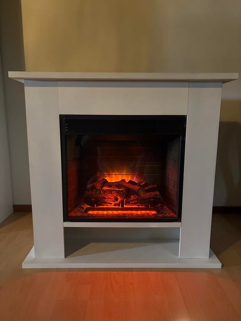 Elektronische haard met verwarming, Ophalen of Verzenden, Gebruikt, Vrijstaande haard, Elektrische haard