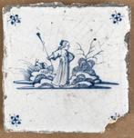 Tegel bodemvondst  herderin, landschap, Antiek en Kunst, Verzenden