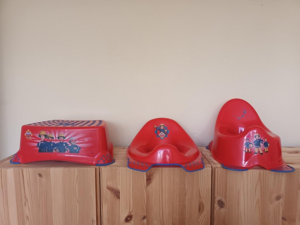 Super leuke set voor de zindelijkheid van Brandweerman Sam, Ophalen of Verzenden, Gebruikt