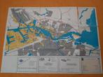 Oude plattegrond Amsterdam, maritiem en haven, jaren 80, Gelezen, Wyt uitgeversgroep, Ophalen of Verzenden, Landkaart