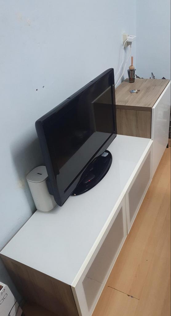 Ikea tv kast met extra kast, Gebruikt, 150 tot 200 cm, Ophalen of Verzenden, Minder dan 100 cm