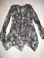 zgan zwart-witte tuniek Perla Nera mt M, Kleding | Dames, Blouses en Tunieken, Ophalen of Verzenden, Zo goed als nieuw, Maat 38/40 (M)