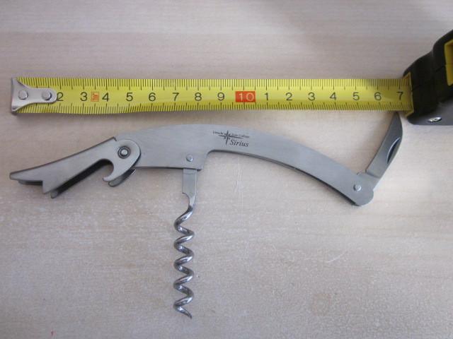 Zakmes, wijnopener, flesopener, kelnersmes rvs, Ophalen of Verzenden, Zo goed als nieuw