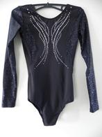 TE KOOP; TURNPAKJE  8/9 JAAR IN ZWART MET GLITTERS, Ophalen, Zwart, Kindermaat 122 t/m 140, Zo goed als nieuw