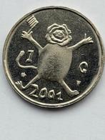 Koninkrijksmunt Nederland 1 gulden 2001 laatste gulden, Ophalen of Verzenden, Koningin Beatrix, 1 gulden, Losse munt