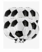 6 Voetbal Ballonnen 4D 22 Inch - Feestdecoratie, Ophalen of Verzenden, Nieuw, Versiering, Verjaardag